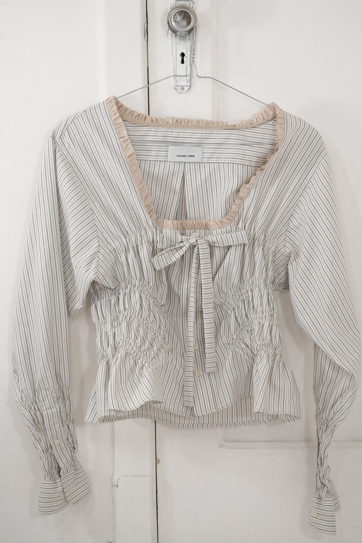 Camisa penumbra - blanca a rayas