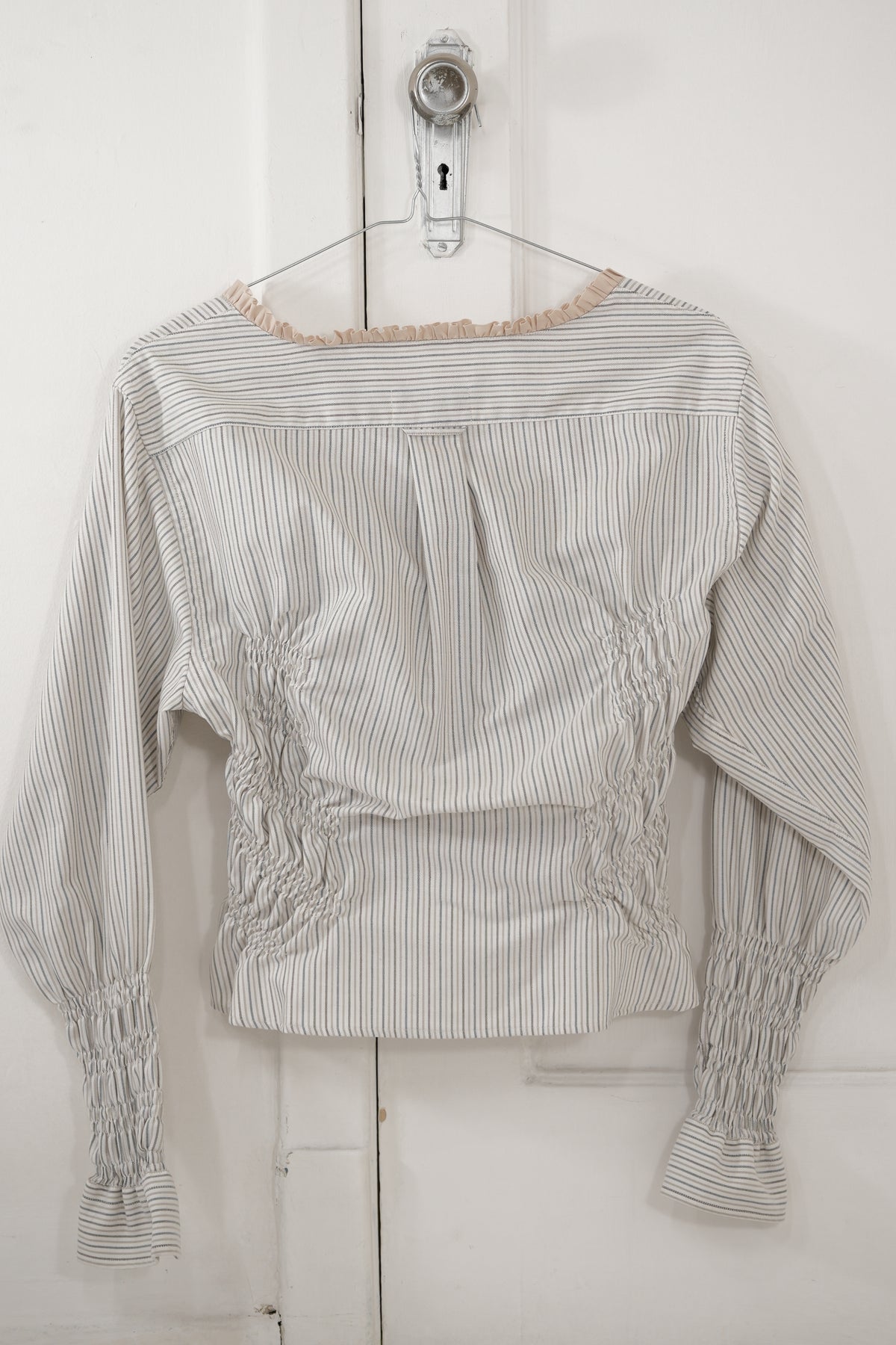 Camisa penumbra - blanca a rayas