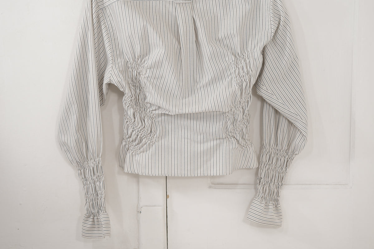 Camisa penumbra - blanca a rayas