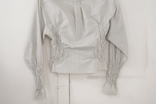 Camisa penumbra - blanca a rayas