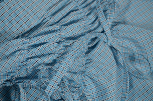 Camisa Cascada - Azul a cuadros