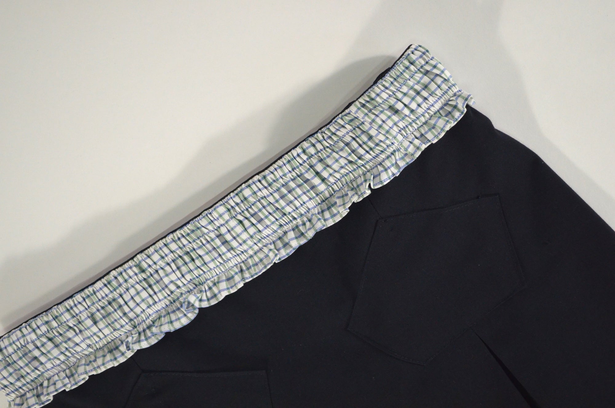 Falda Liceo - Pretina cuadros verde