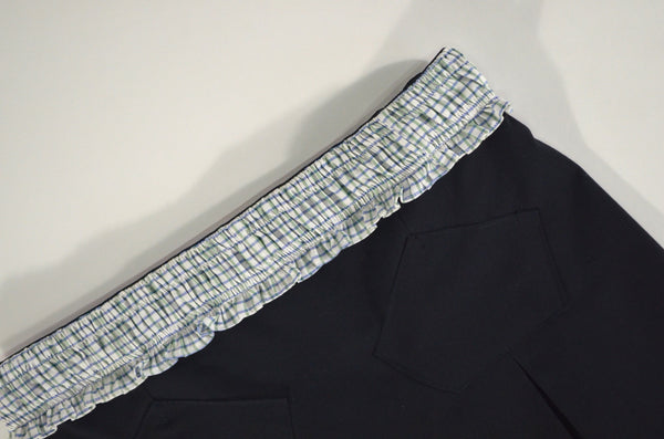 Falda Liceo - Pretina cuadros verde