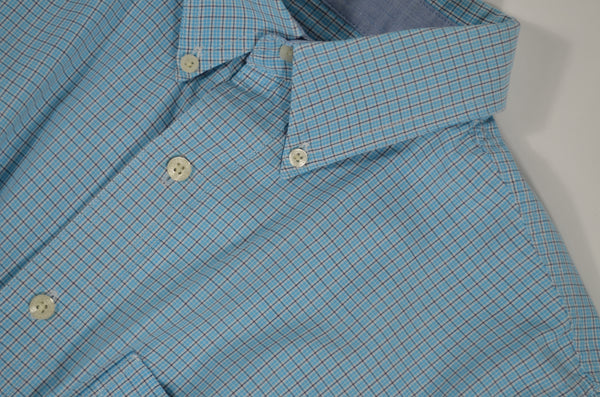 Camisa Cascada - Azul a cuadros