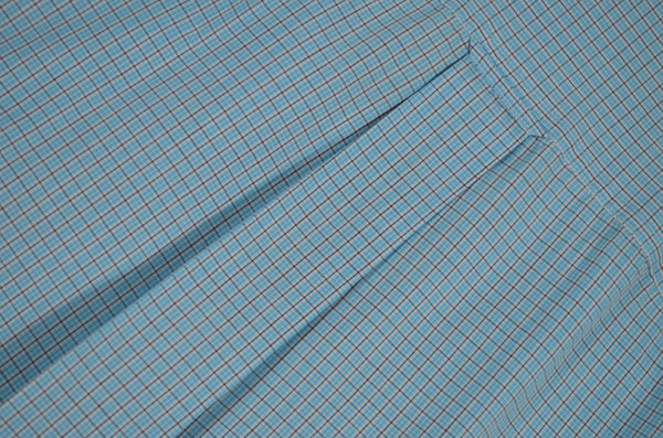 Camisa Cascada - Azul a cuadros