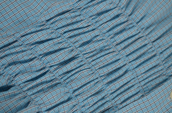 Camisa Cascada - Azul a cuadros