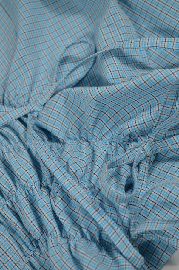 Camisa Cascada - Azul a cuadros