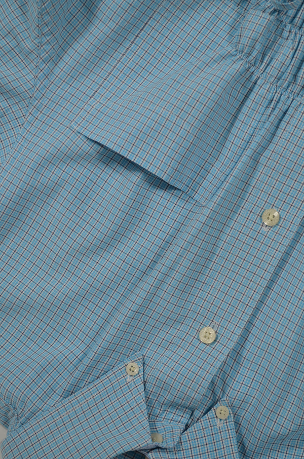 Camisa Cascada - Azul a cuadros