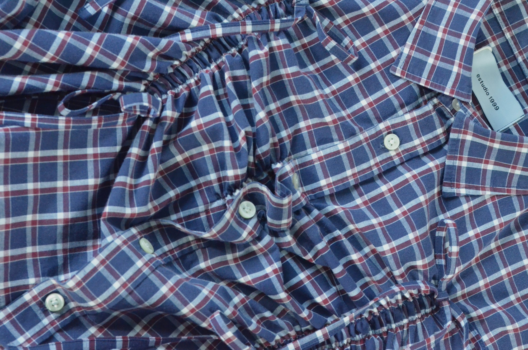 Valentine's -  Azul y cuadros rojos