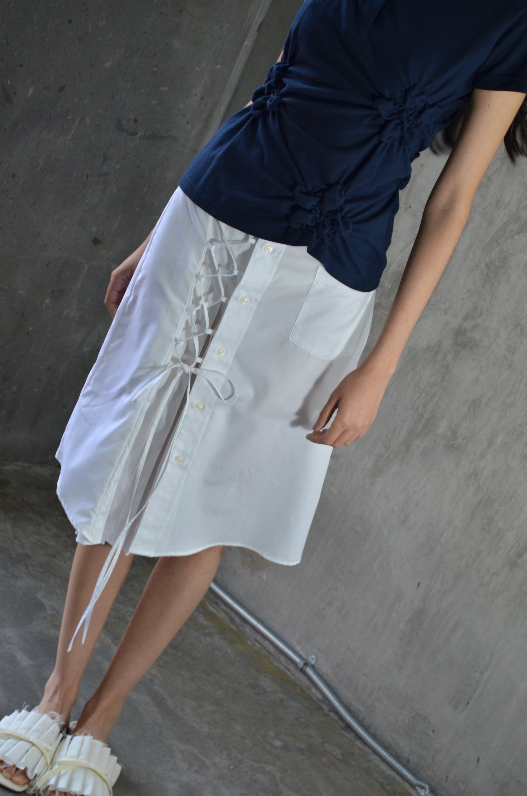 Flor Polo - Azul ; Fit: mujer