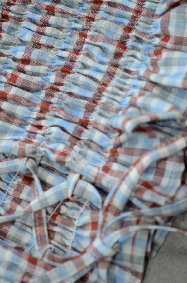 Mini Olan Belt - Azul y Rojo a cuadros