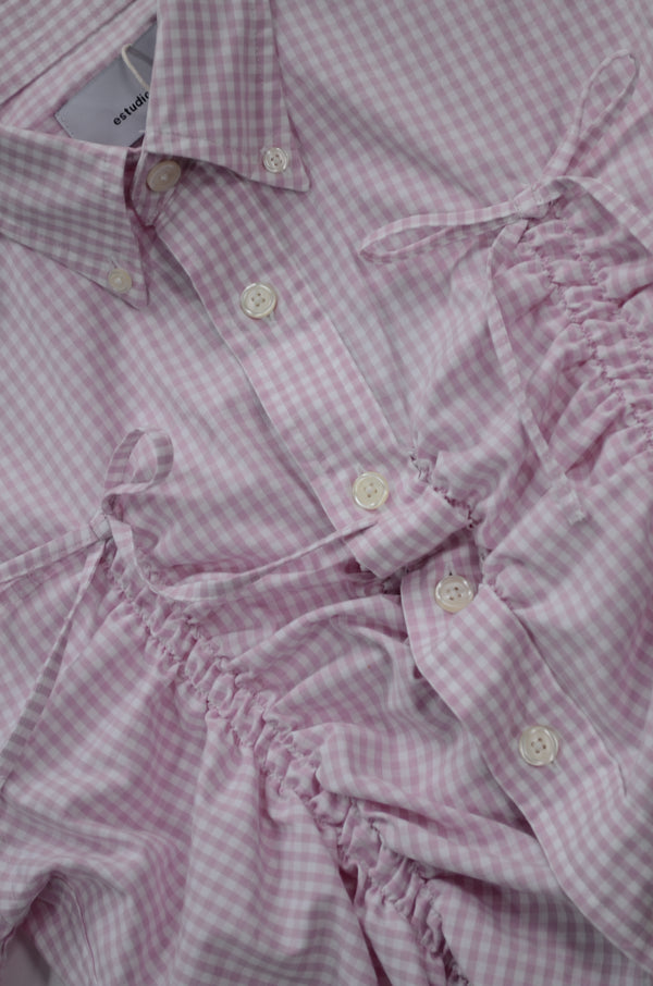 Camisa Valentine's - Rosa a cuadros