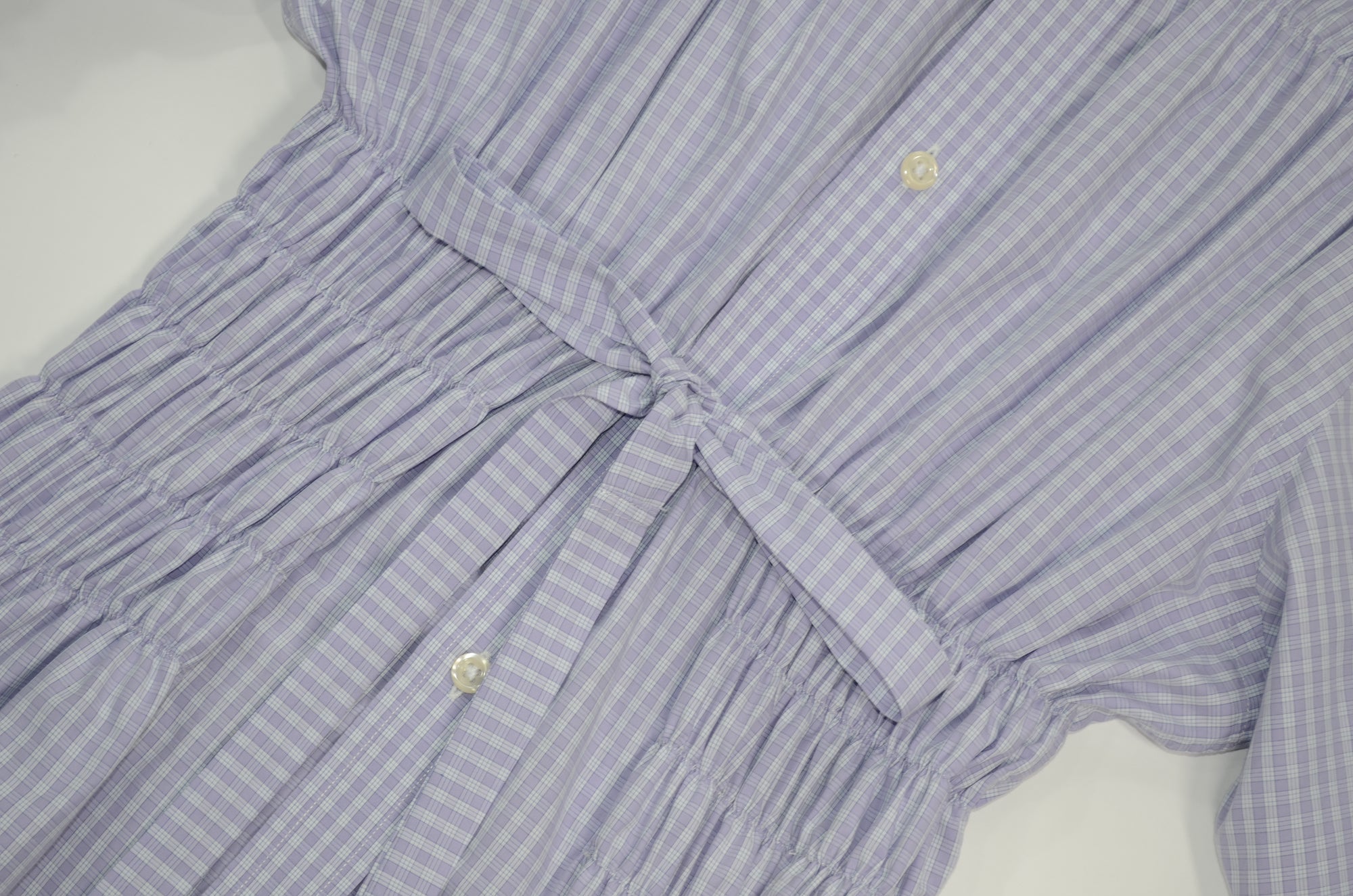 Camisa Corset  - Cuadros Lila