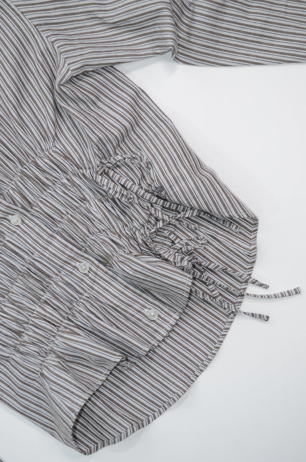 Camisa Cascada - Rayas café