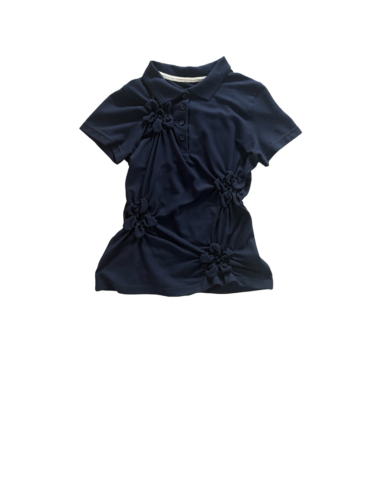 Flor Polo - Azul ; Fit: mujer