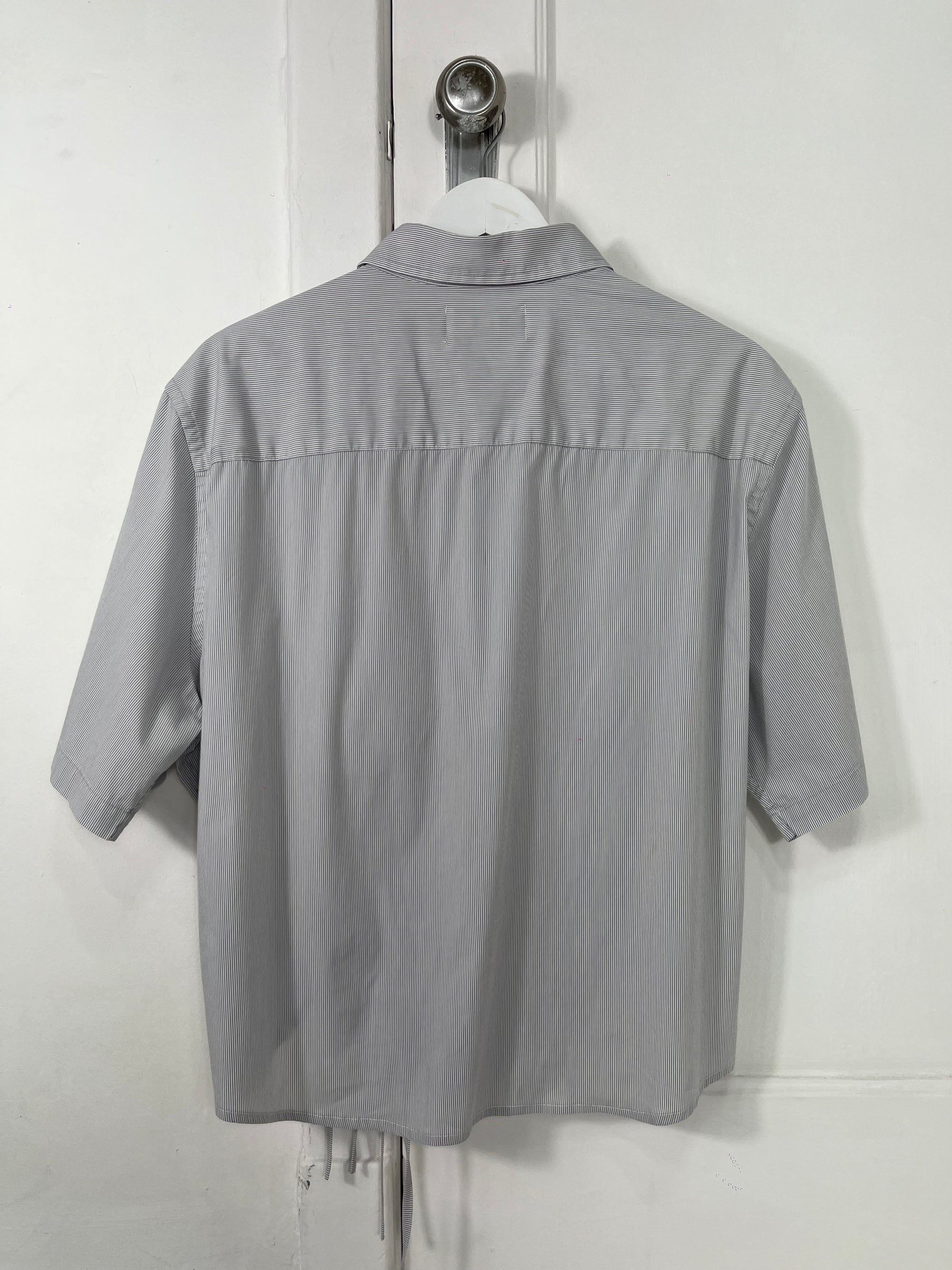 Cascada Shirt - White with Gray Stripes