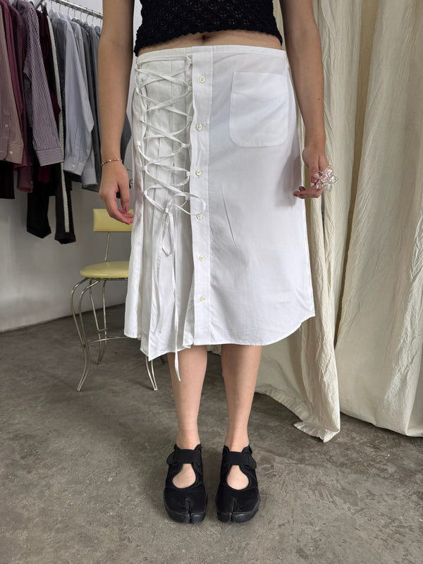 Falda Poesia Upcycling - Blanca 2