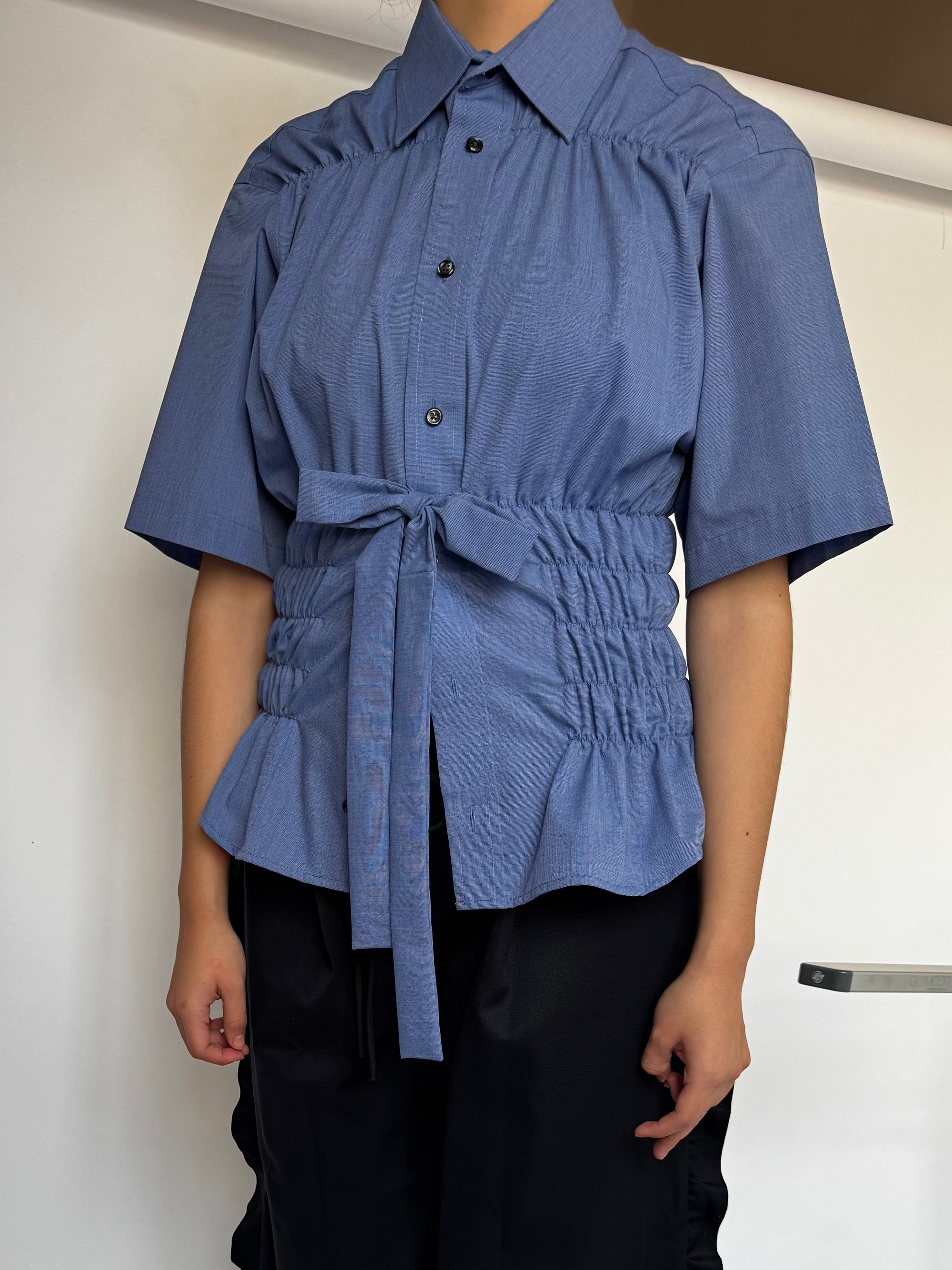Camisa Corset - Azul