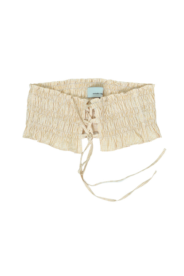 Mini Olan Belt - Durazno a rayas