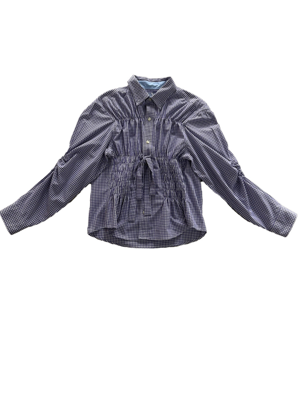 Camisa Bustier -  Malva a cuadros