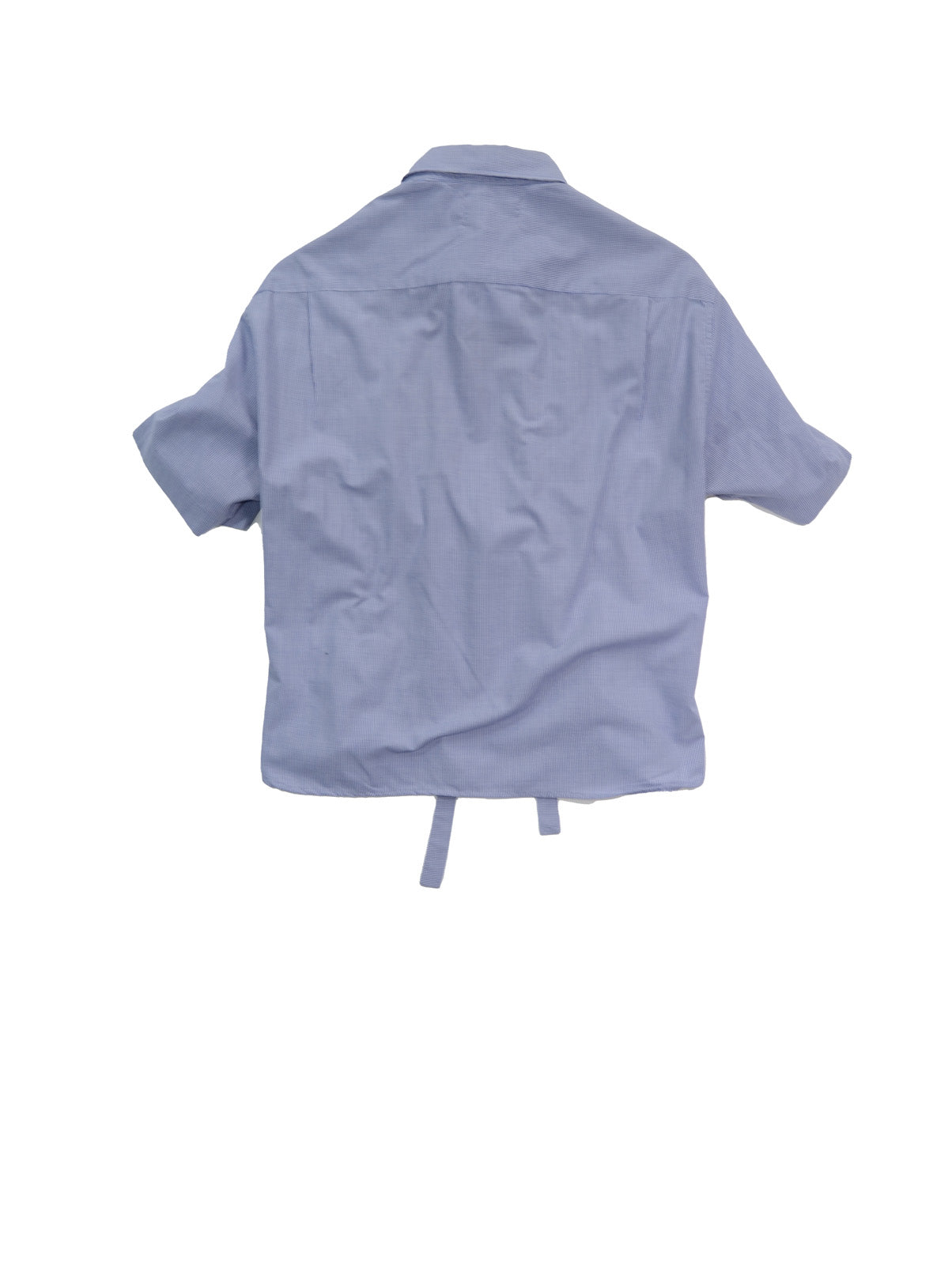 Camisa Bustier - Cuadros azules