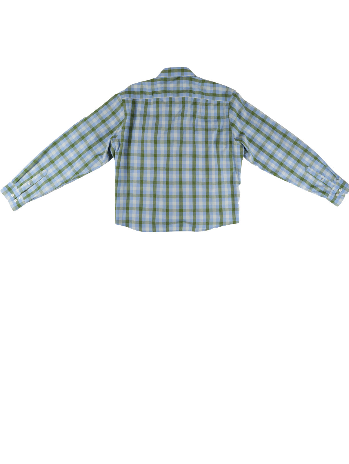 Camisa Ventana - Cuadros azul cielo y verde