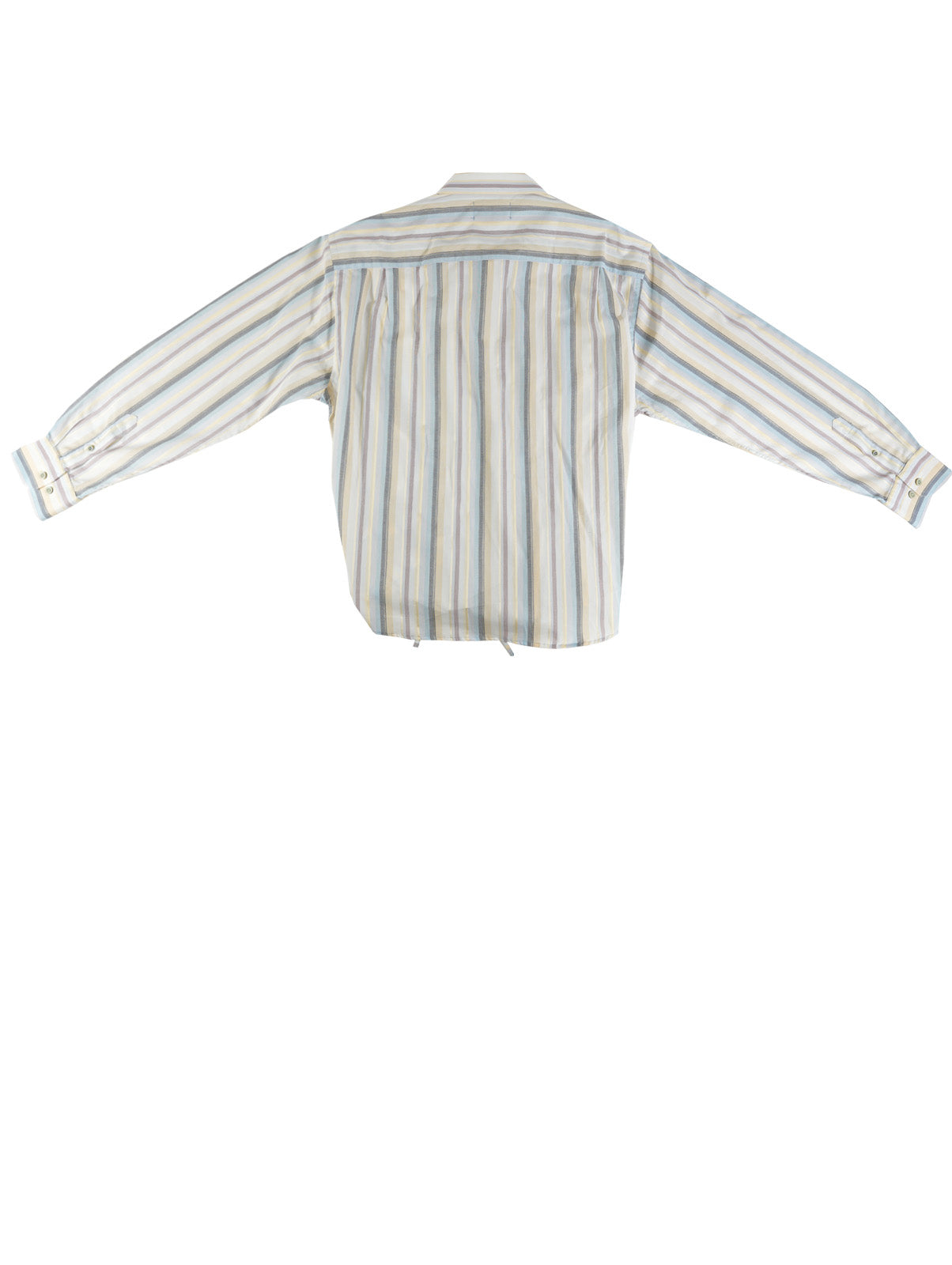 Camisa Cascada - Rayas amarillo, azul y rosa palo