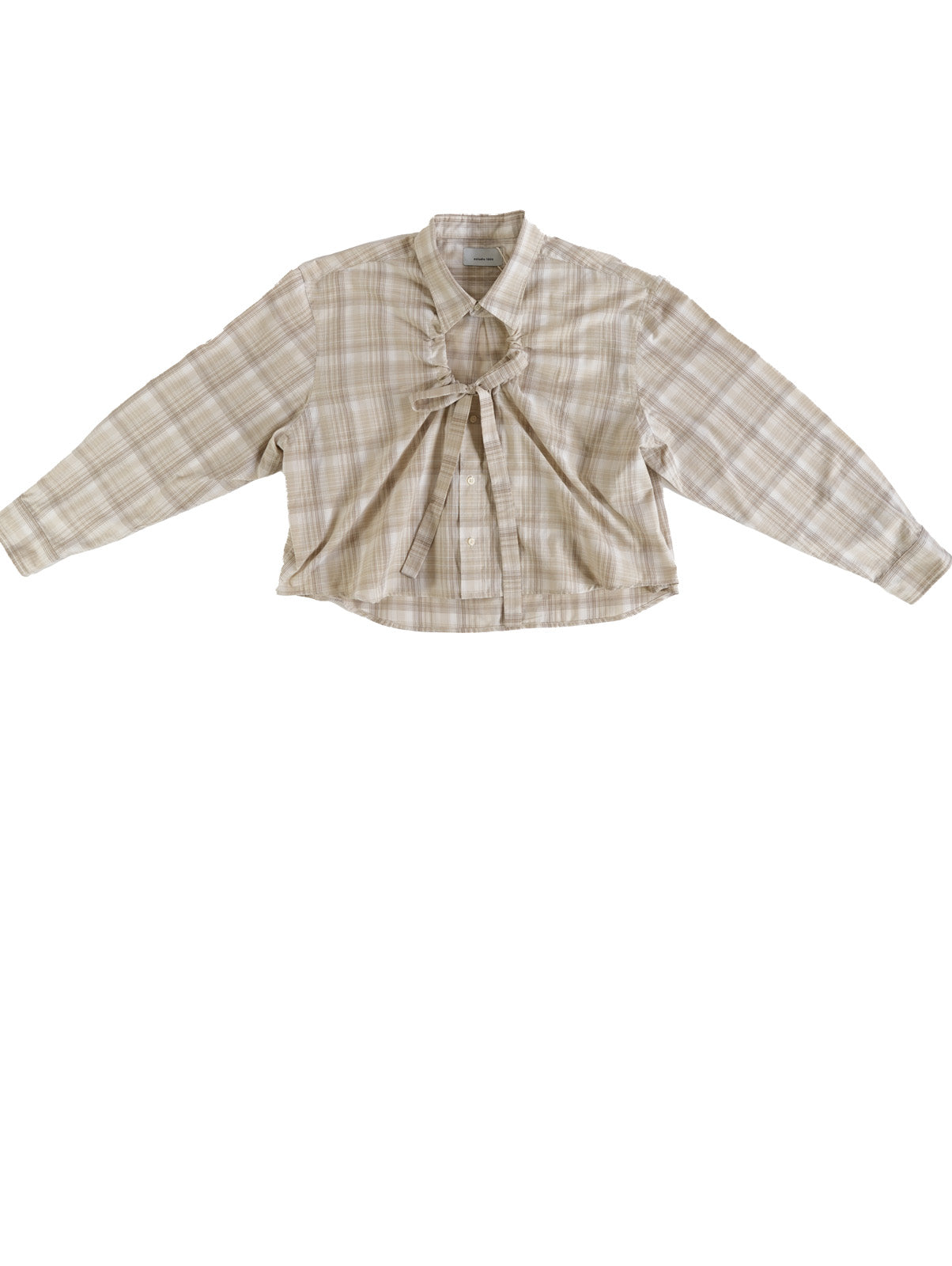 Camisa Ventana - Cuadros café y beige