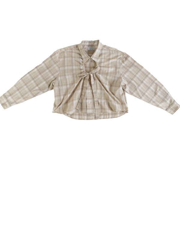 Camisa Ventana - Cuadros café y beige