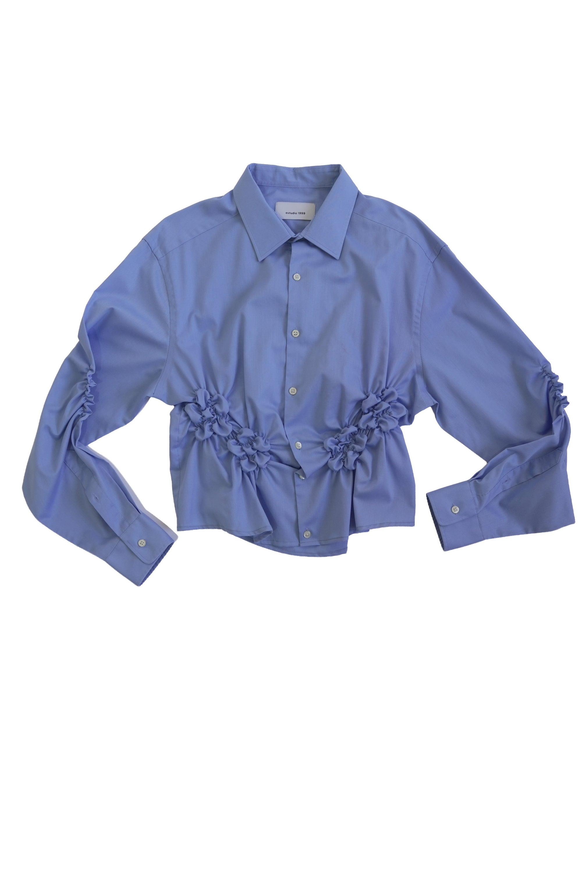 Camisa Florero - Azul claro