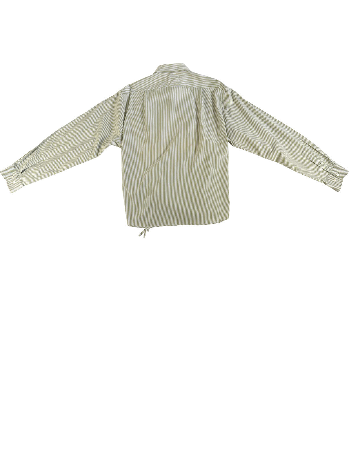 Camisa Cascada - Rayas verde olivo