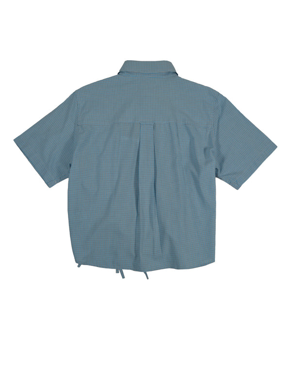 Camisa Cascada - Azul a cuadros