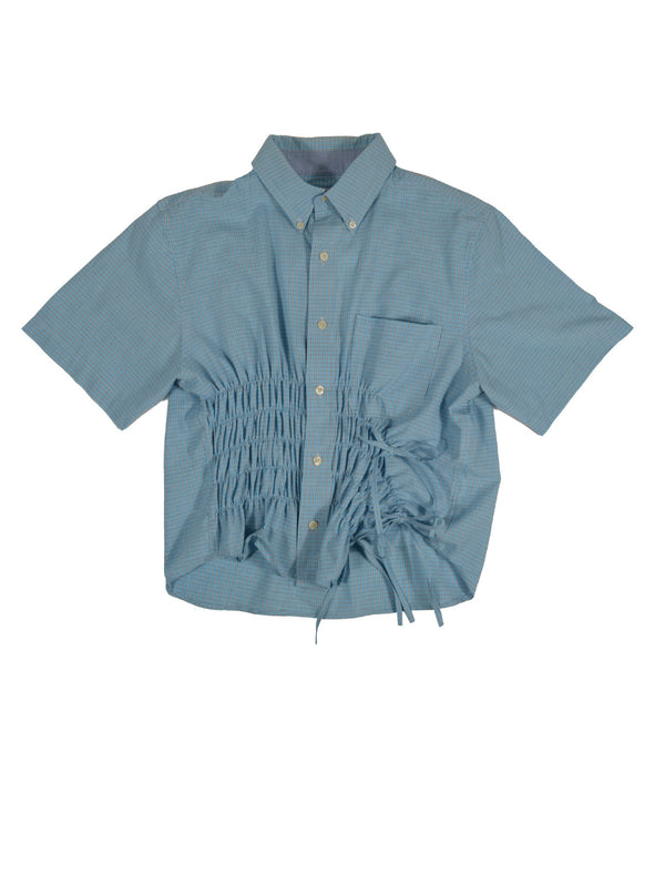 Camisa Cascada - Azul a cuadros