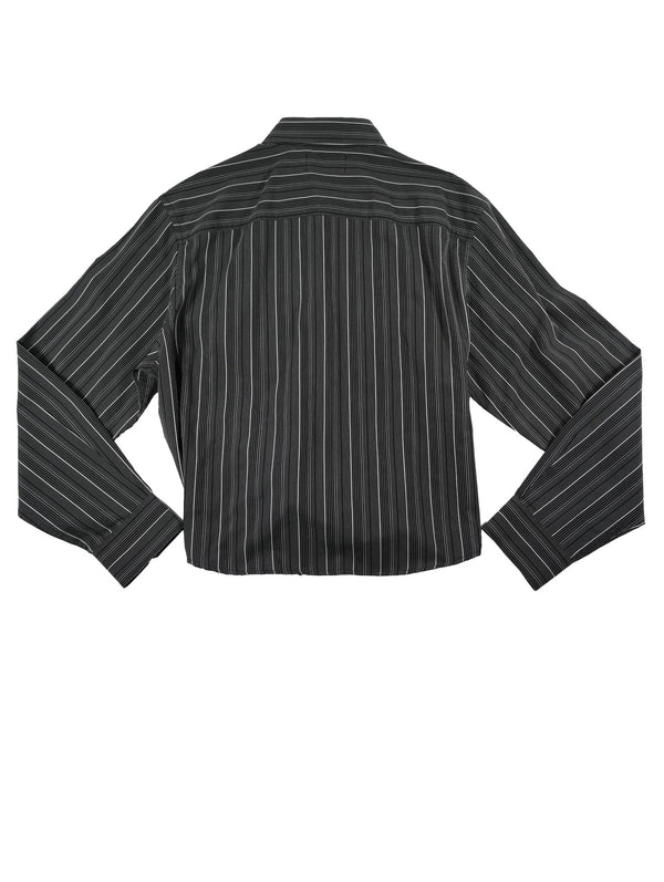 Camisa Cascada - Negra a rayas