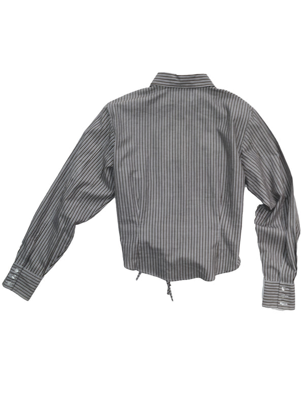 Camisa Cascada - Rayas café