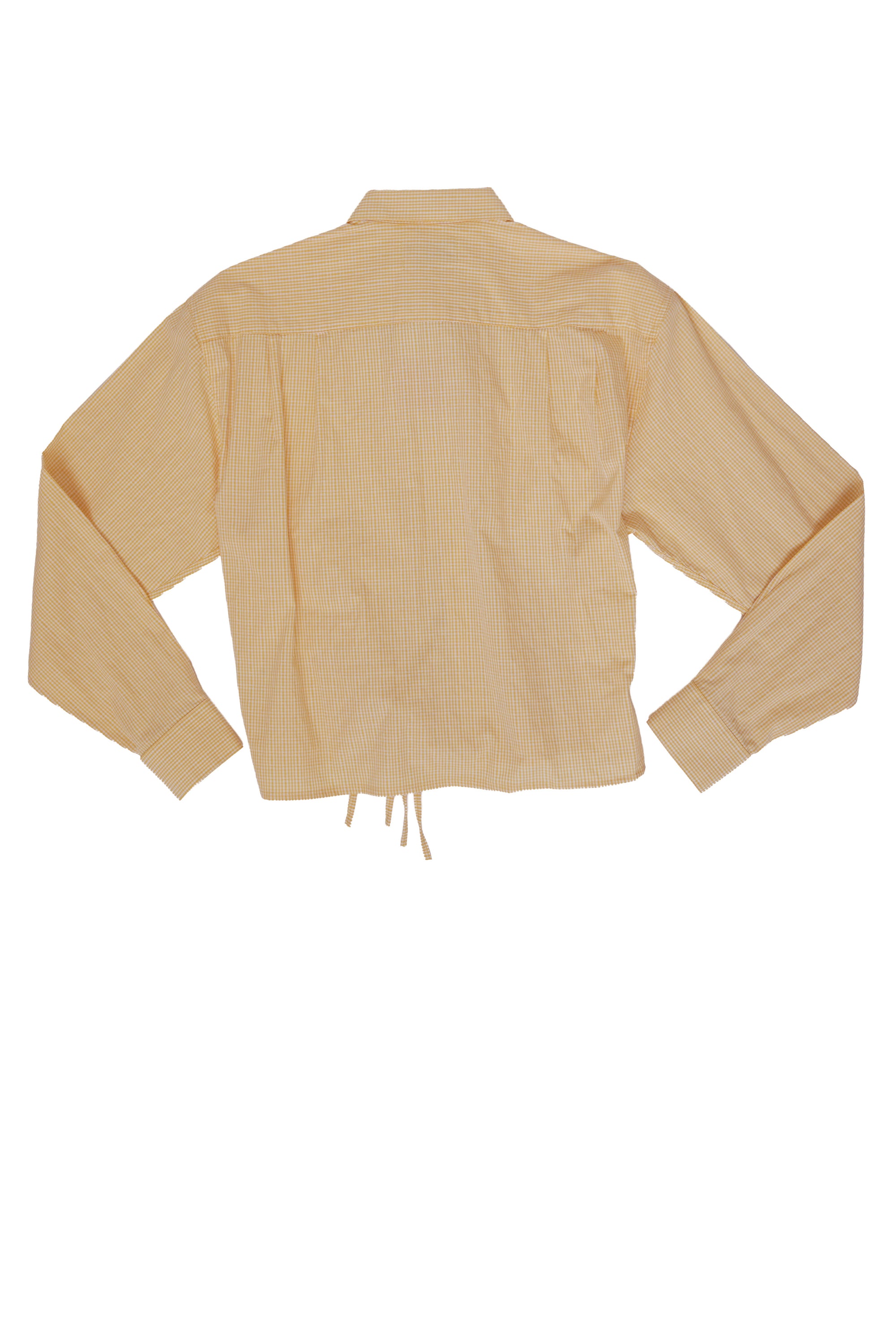 Camisa Cascada - Cuadros Amarillo y Blanco