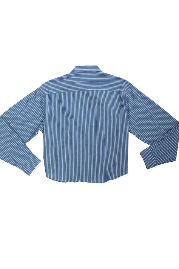 Camisa Cascada - Azul a rayas