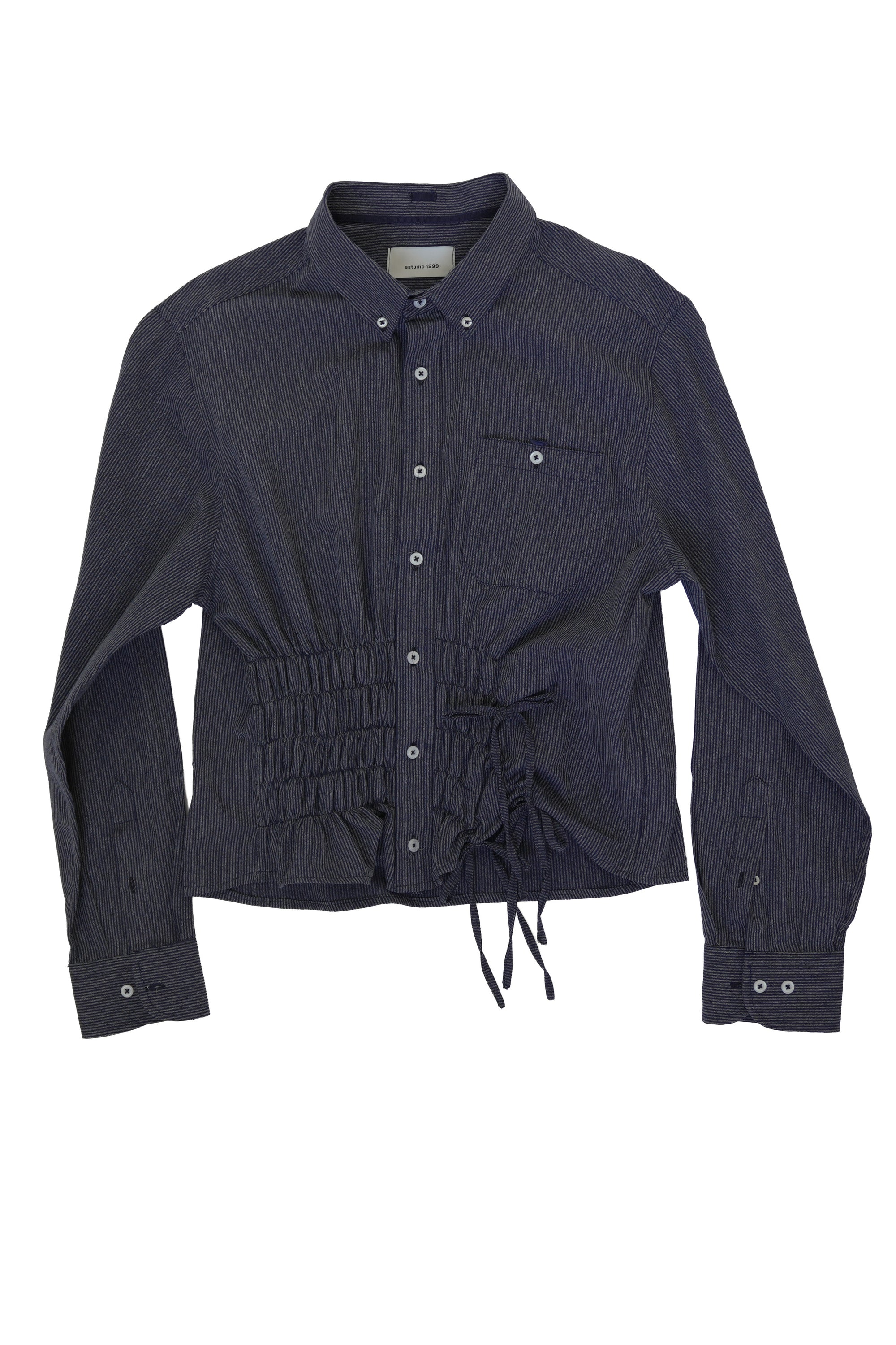 Camisa Cascada - Navy a rayas