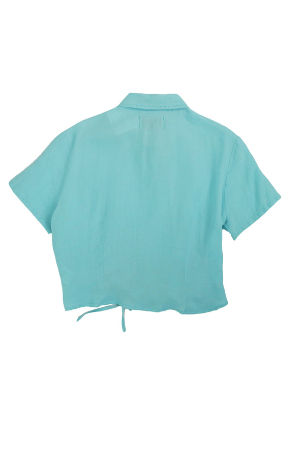Camisa Cascada - Azul turquesa