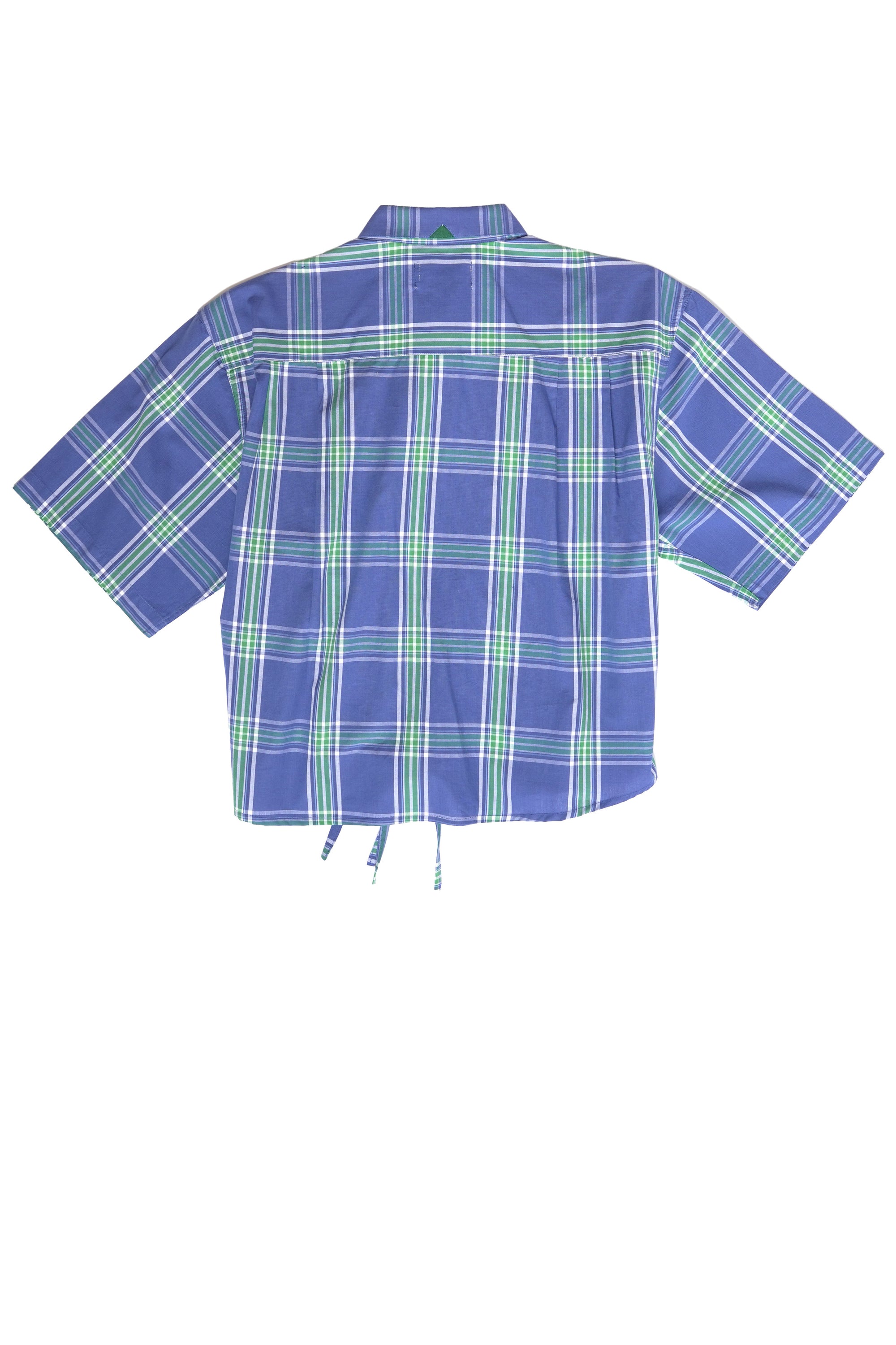Camisa Cascada - Azul a cuadros