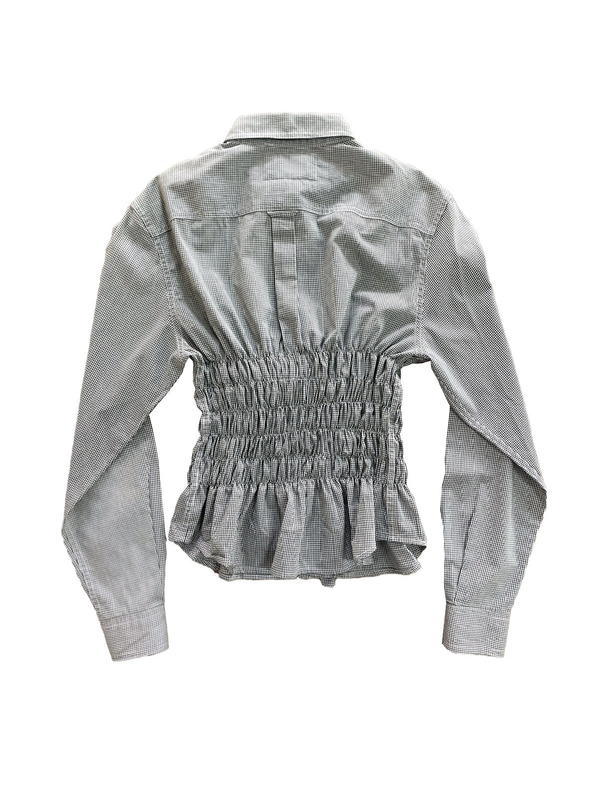 Camisa Corset  - Cuadros negros