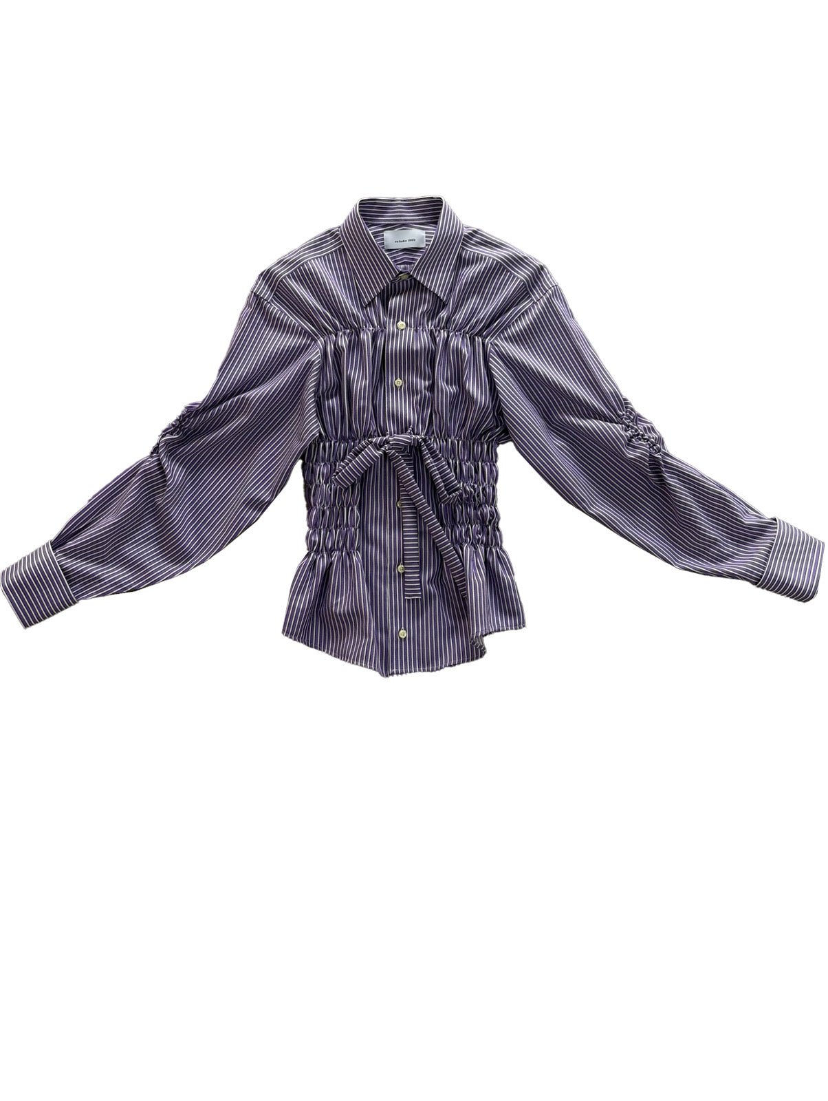 Camisa Corset  - Violeta a rayas