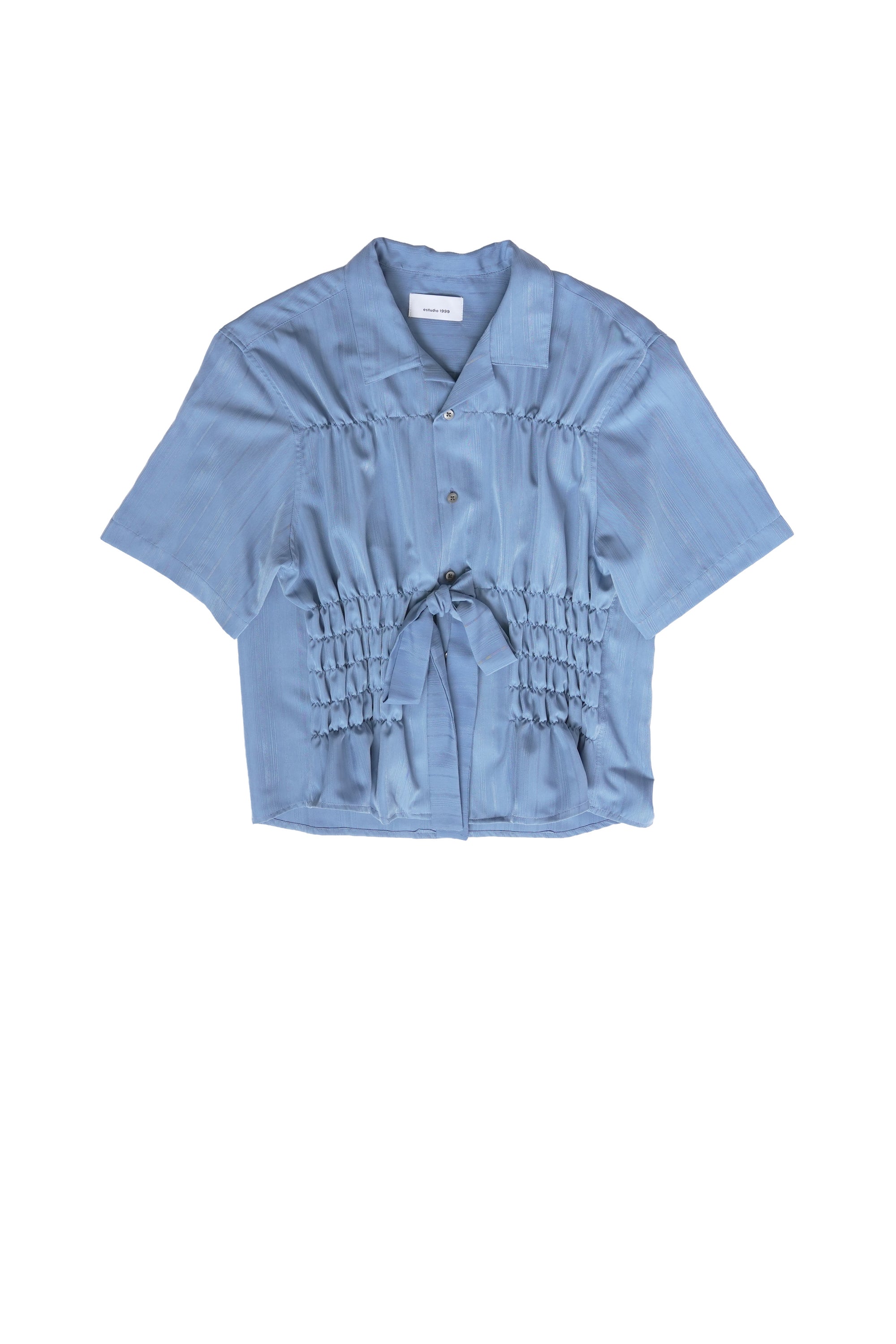 Camisa Bustier - Azul grisáceo