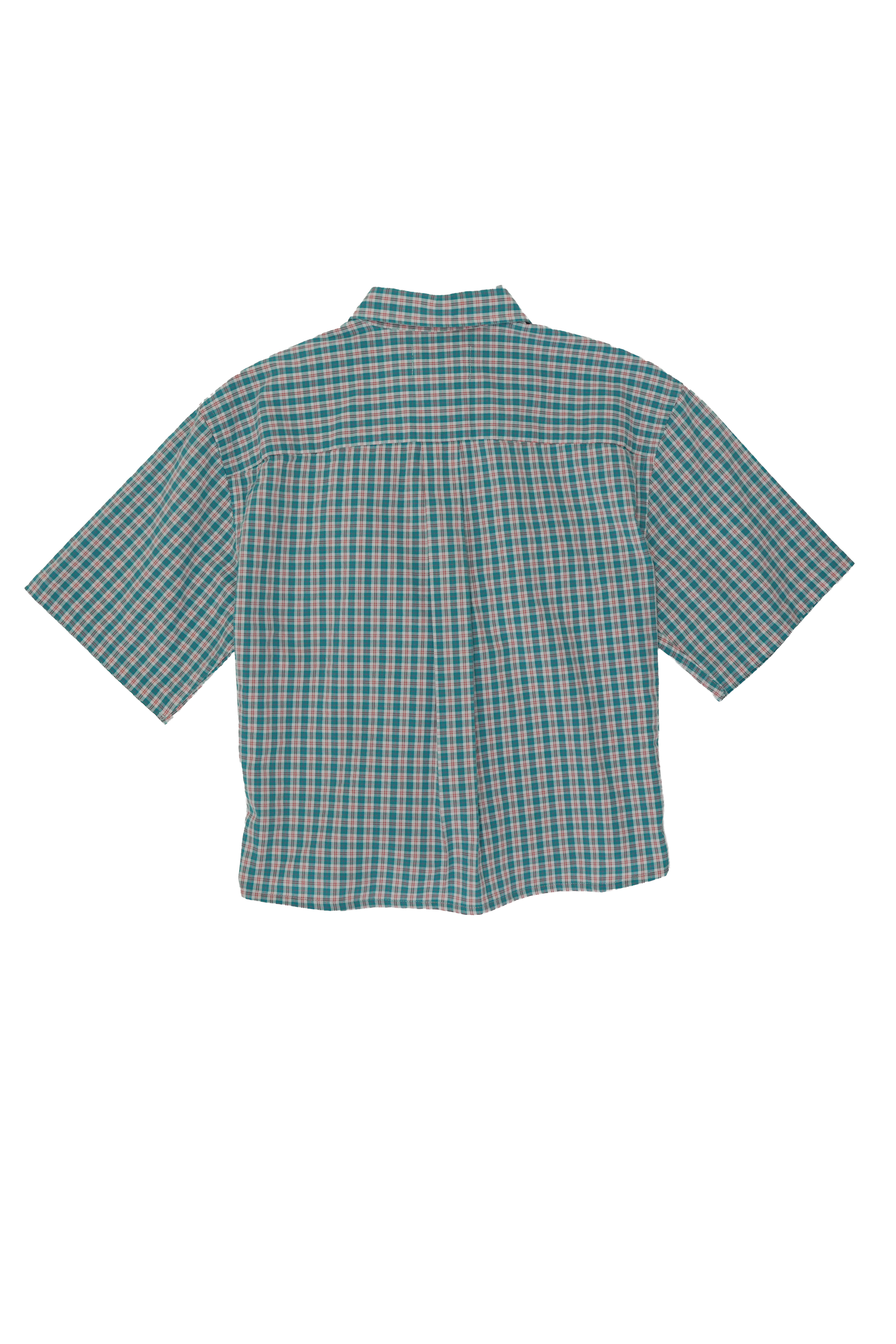 Camisa Bustier - Cuadros Blanco y azul