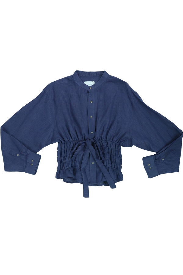 Camisa Corset - Azul