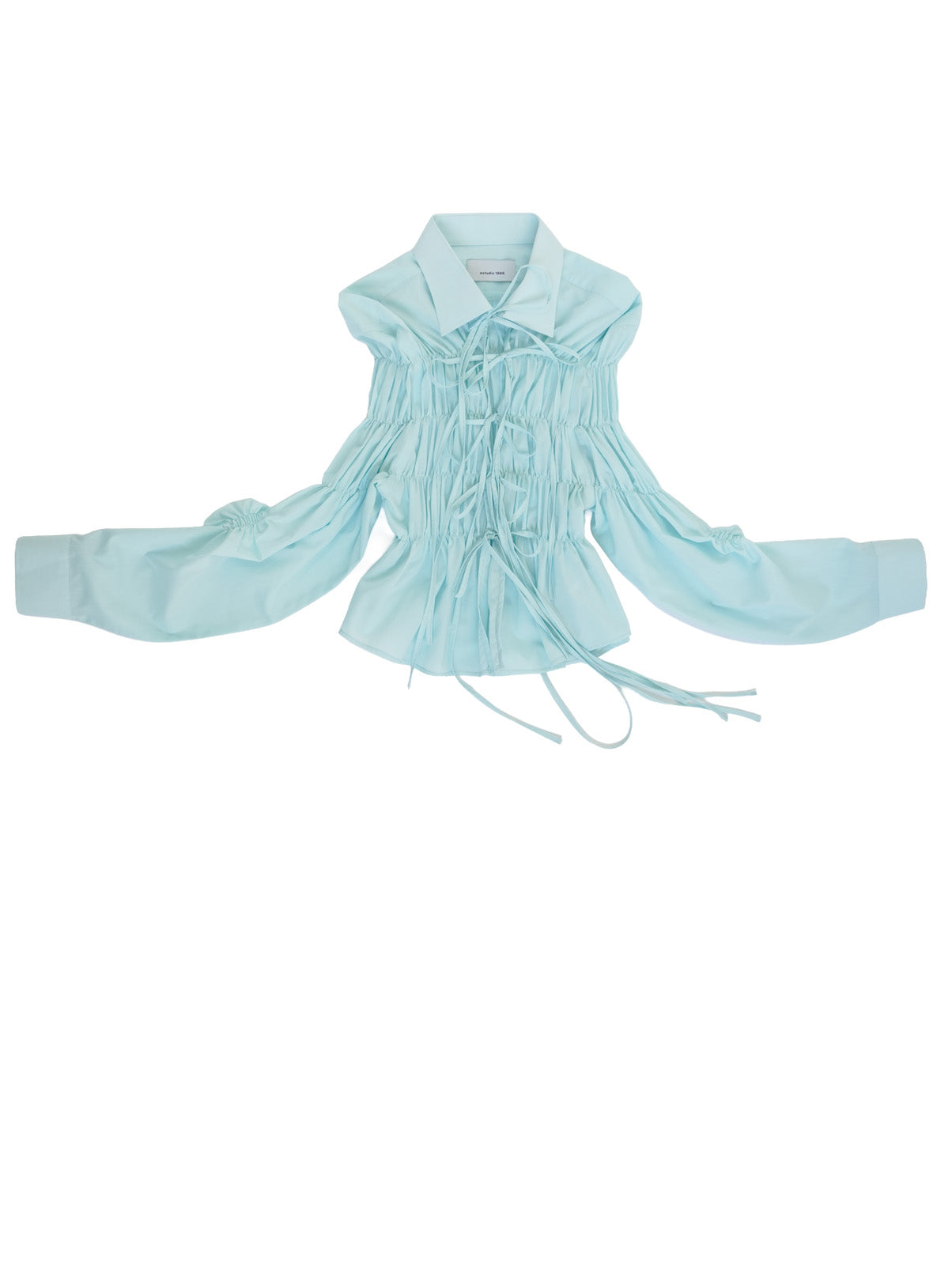 Camisa Espuma Corta - Azul turquesa