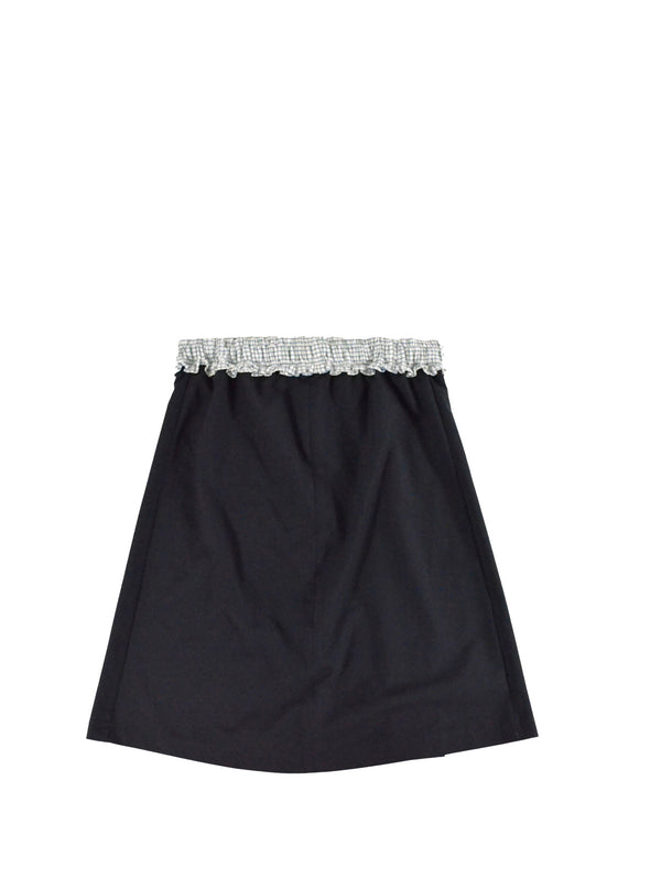 Falda Liceo - Pretina cuadros verde