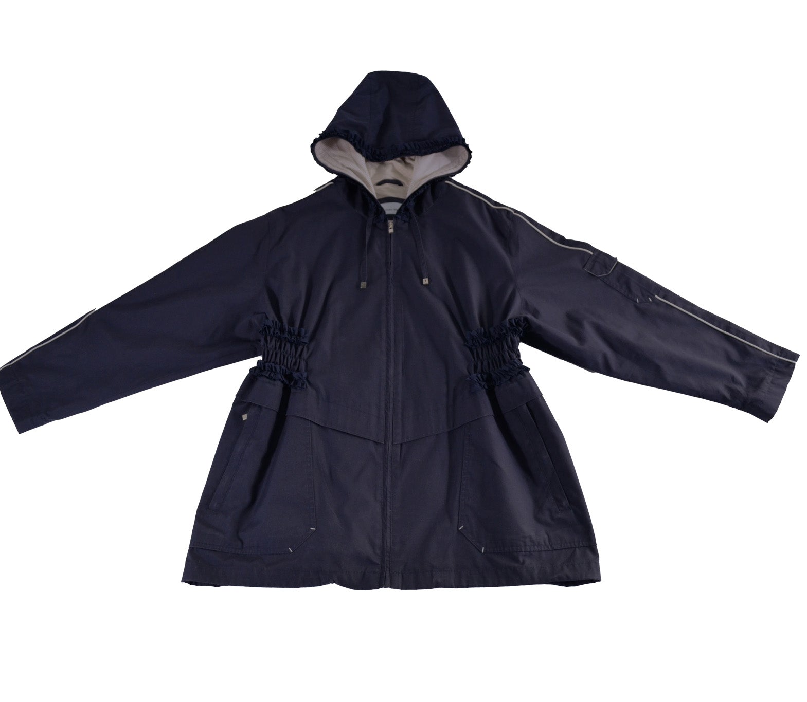 Frunce Trench - Azul marino