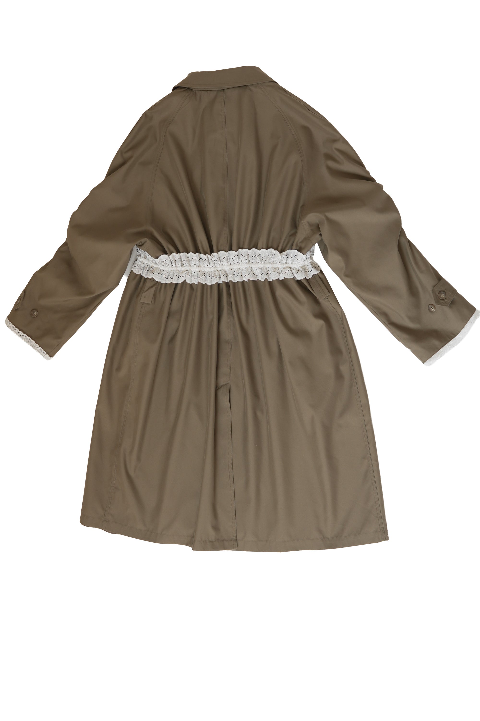 Gabardina larga con encaje