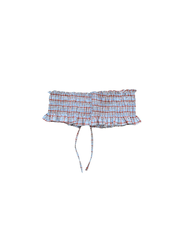 Mini Olan Belt - Azul y Rojo a cuadros